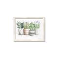 Picture of Pots With Flower I _GroupedProduct_Rectangle_Landscape_Framed_Matted_