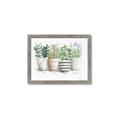 Picture of Pots With Flower I _GroupedProduct_Rectangle_Landscape_Framed_Matted_
