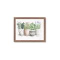 Picture of Pots With Flower I _GroupedProduct_Rectangle_Landscape_Framed_Matted_