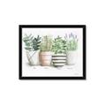 Picture of Pots With Flower I _GroupedProduct_Rectangle_Landscape_Framed_Matted_