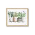 Picture of Pots With Flower I _GroupedProduct_Rectangle_Landscape_Framed_Matted_