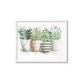 Picture of Pots With Flower I _GroupedProduct_Rectangle_Landscape_Framed_Matted_