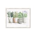 Picture of Pots With Flower I _GroupedProduct_Rectangle_Landscape_Framed_Matted_