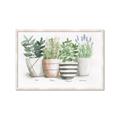 Picture of Pots With Flower I _GroupedProduct_Rectangle_Landscape_Framed_Matted_
