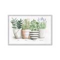 Picture of Pots With Flower I _GroupedProduct_Rectangle_Landscape_Framed_Matted_