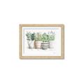 Picture of Pots With Flower I _GroupedProduct_Rectangle_Landscape_Framed_Matted_