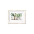 Picture of Pots With Flower I _GroupedProduct_Rectangle_Landscape_Framed_Matted_