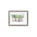 Picture of Pots With Flower I _GroupedProduct_Rectangle_Landscape_Framed_Matted_