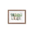 Picture of Pots With Flower I _GroupedProduct_Rectangle_Landscape_Framed_Matted_