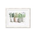 Picture of Pots With Flower I _GroupedProduct_Rectangle_Landscape_Framed_Matted_