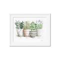 Picture of Pots With Flower I _GroupedProduct_Rectangle_Landscape_Framed_Matted_
