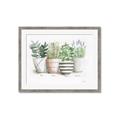 Picture of Pots With Flower I _GroupedProduct_Rectangle_Landscape_Framed_Matted_