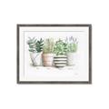 Picture of Pots With Flower I _GroupedProduct_Rectangle_Landscape_Framed_Matted_