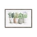 Picture of Pots With Flower I _GroupedProduct_Rectangle_Landscape_Framed_Matted_
