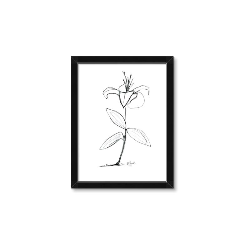 Picture of Single Flower VIII _GroupedProduct_Rectangle_Portrait_Framed_Matted_