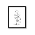 Picture of Single Flower V _GroupedProduct_Rectangle_Portrait_Framed_Matted_