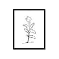Picture of Single Flower V _GroupedProduct_Rectangle_Portrait_Framed_Matted_
