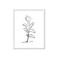 Picture of Single Flower V _GroupedProduct_Rectangle_Portrait_Framed_Matted_