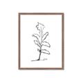 Picture of Single Flower V _GroupedProduct_Rectangle_Portrait_Framed_Matted_