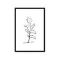 Picture of Single Flower V _GroupedProduct_Rectangle_Portrait_Framed_Matted_