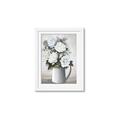 Picture of White Carnation _GroupedProduct_Rectangle_Portrait_Framed_Matted_