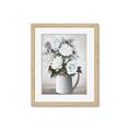 Picture of White Carnation _GroupedProduct_Rectangle_Portrait_Framed_Matted_