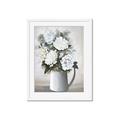 Picture of White Carnation _GroupedProduct_Rectangle_Portrait_Framed_Matted_