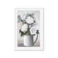 Picture of White Carnation _GroupedProduct_Rectangle_Portrait_Framed_Matted_