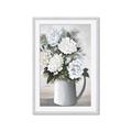 Picture of White Carnation _GroupedProduct_Rectangle_Portrait_Framed_Matted_