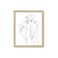 Picture of Stencil Floral Art II _GroupedProduct_Rectangle_Portrait_Framed_Matted_