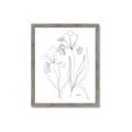 Picture of Stencil Floral Art II _GroupedProduct_Rectangle_Portrait_Framed_Matted_