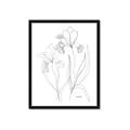 Picture of Stencil Floral Art II _GroupedProduct_Rectangle_Portrait_Framed_Matted_