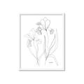 Picture of Stencil Floral Art II _GroupedProduct_Rectangle_Portrait_Framed_Matted_