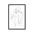 Picture of Stencil Floral Art II _GroupedProduct_Rectangle_Portrait_Framed_Matted_