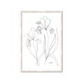 Picture of Stencil Floral Art II _GroupedProduct_Rectangle_Portrait_Framed_Matted_
