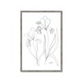 Picture of Stencil Floral Art II _GroupedProduct_Rectangle_Portrait_Framed_Matted_