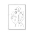 Picture of Stencil Floral Art II _GroupedProduct_Rectangle_Portrait_Framed_Matted_