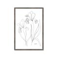 Picture of Stencil Floral Art II _GroupedProduct_Rectangle_Portrait_Framed_Matted_