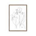 Picture of Stencil Floral Art II _GroupedProduct_Rectangle_Portrait_Framed_Matted_