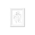 Picture of Stencil Floral Art II _GroupedProduct_Rectangle_Portrait_Framed_Matted_