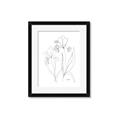 Picture of Stencil Floral Art II _GroupedProduct_Rectangle_Portrait_Framed_Matted_