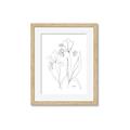 Picture of Stencil Floral Art II _GroupedProduct_Rectangle_Portrait_Framed_Matted_