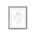 Picture of Stencil Floral Art II _GroupedProduct_Rectangle_Portrait_Framed_Matted_