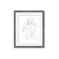 Picture of Stencil Floral Art II _GroupedProduct_Rectangle_Portrait_Framed_Matted_