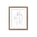 Picture of Stencil Floral Art II _GroupedProduct_Rectangle_Portrait_Framed_Matted_