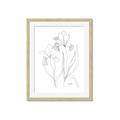 Picture of Stencil Floral Art II _GroupedProduct_Rectangle_Portrait_Framed_Matted_