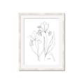 Picture of Stencil Floral Art II _GroupedProduct_Rectangle_Portrait_Framed_Matted_