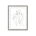 Picture of Stencil Floral Art II _GroupedProduct_Rectangle_Portrait_Framed_Matted_