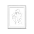 Picture of Stencil Floral Art II _GroupedProduct_Rectangle_Portrait_Framed_Matted_