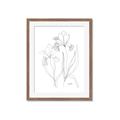 Picture of Stencil Floral Art II _GroupedProduct_Rectangle_Portrait_Framed_Matted_